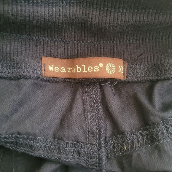 XCVI Wearables Jules Pant Women's XS Navy Blue Ruched Casual Outdoor Pull On - Picture 8 of 12